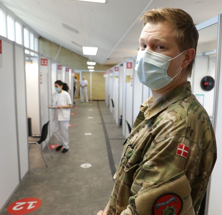 Soldater har vaccineret danskere mod COVID19. Foto: Lars Bøgh Vinther/Forsvaret