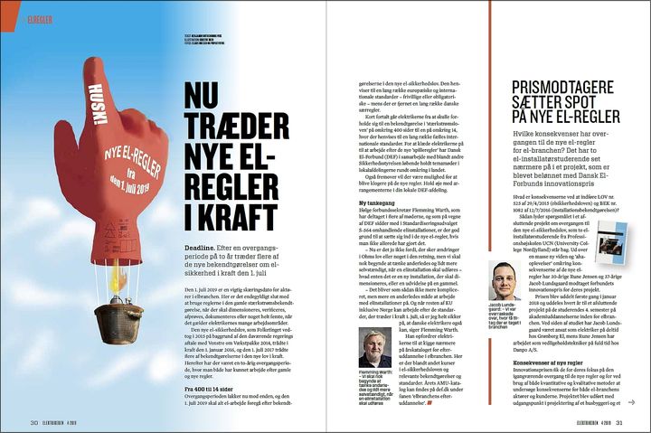 Fagbladet Elektrikerens omtale af de nye regler