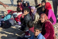 "Her sad muslimske kvinder og børn på den bare jord med deres få ejendele. Det blev en opfordring om at fortsætte vores indsats, fortæller Kim Hartzner fra Mission Øst. Foto: Peter Eilertsen.
