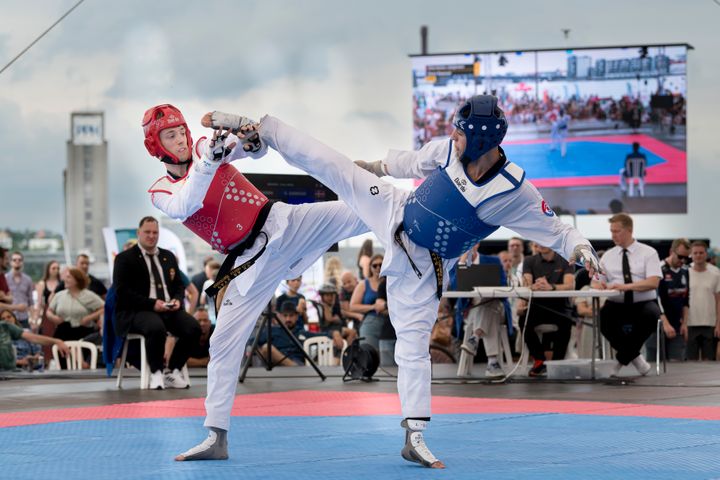 Taekwondo til DM-ugen. Foto Michael Bo Rasmussen/Baghuset. Må bruges i forbindelse med omtale af DM-ugen.