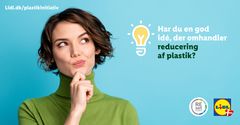 Lidls landsdækkende plastiskkonkurrence, Lidls Plastikinitiativ, løber fra 17. september til 15. oktober og inviterer alle til at indsende idéer til at reducere plastik i hverdagen. Foto: Lidl PR