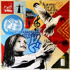 Den internationale billedkunstner Lise Vestergaard har lavet kunstplakaten til årets støttekoncert for Ukraine. Lise Vestergaard bruger sin kunst som global stemme til at skabe opmærksomhed og opfordre til handling omkring vigtige emner som bæredygtighed og fred.