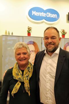 Adm. direktør hos Louis Nielsen, Mads Nygaard, mødte Merete Olsen i butikken.