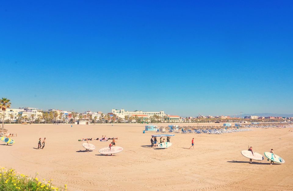 Stranden i Valencia