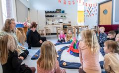 Festivalens Hjerte har givet børnene i Kahytten en god fornemmelse af, hvad teater er, og hvordan man er publikum til en teaterforestilling. Foto: Esbjerg Kommune
