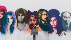 Klub 27 er en af de stærkeste fortællinger i rockhistorien - unge musikere, der døde tidligt, men som alligevel satte et præg på den musik vi hører i dag. Her i graffiti i Tel-Aviv. Foto: Psychology Forever, CC BY-SA 4.0