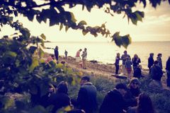 Strandstemning fra en tidligere udgave af Apple Flower Festival på Lilleø ud for Lollands kyst. Foto: PR