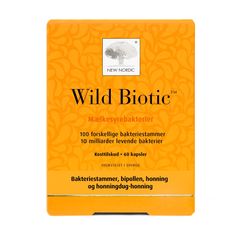 Wild Biotic tilfører tarmene mere end 100 forskellige bakteriestammer, som nærer de gode tarmbakterier og bekæmper de dårlige. Foto: PR.