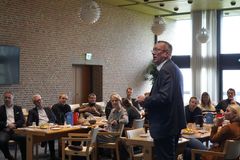 Aabenraa Kommunes borgmester, Jan Riber Jakobsen, fortalte om Aabenraa Kommunes erfaringer med vedvarende energi. Foto: Aabenraa Kommune