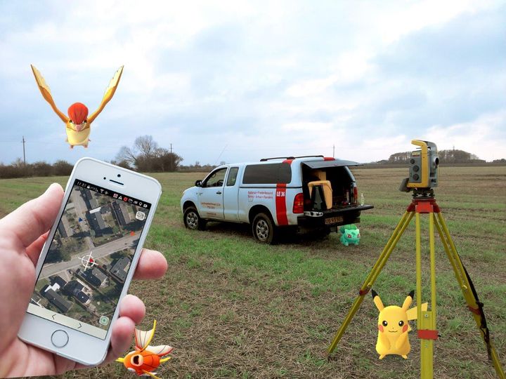 Samme teknik som i de seneste uger har tryllebundet millioner af Pokémon-jægere verden over bruges hver dag af landinspektører og deres kunder. Foto: PR