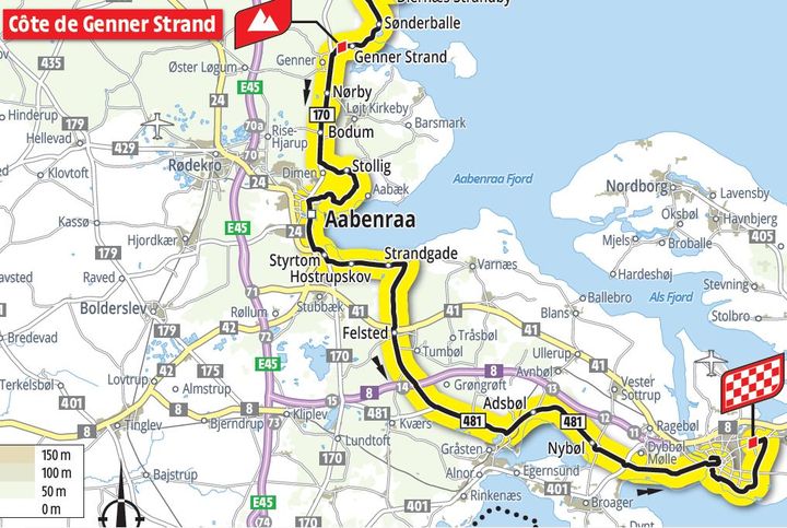 Tour de France-feltet kommer fra Haderslev, cykler igennem Aabenraa Kommune og afslutter tredje etape i Sønderborg.