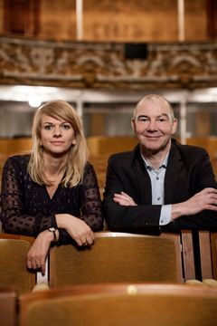 Teaterdirektør Trine Holm Thomsen og Direktør Allan Aagaard. Aarhus Teater. Fotograf Isak Hoffmeyer