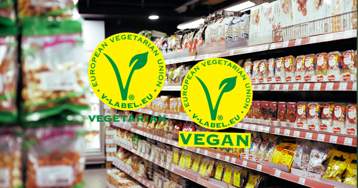 V-Label er et internationalt anerkendt mærke, der er at finde på over 50.000 produkter fordelt på mere end 3.500 brands globalt. Herhjemme administreres og godkendes mærket af Dansk Vegetarisk Forening.