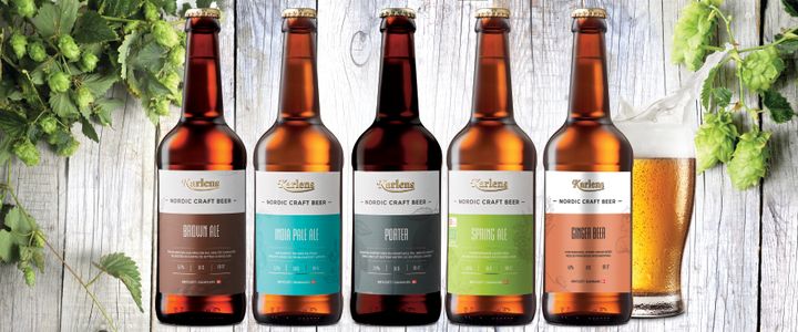 Lidls egen ølserie, Karlens Nordic Craft Beer, eksporteres til syv-Lidl-lande. Foto: Lidl PR