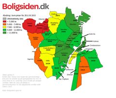Kort over Københavns bydele (Boligsiden.dk)