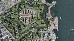 Kastellet i København. Skråfoto fra luften er bare ét eksempel af mange på data, der stilles frit til rådighed. Foto SDFE