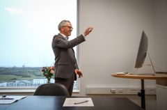 Hospitalsdirektør Poul Blaabjerg modtog mandag på et on-line møde meddelelsen om, at styregruppen for EUHA har besluttet at optage Aarhus Universitetshospital. Foto: Jens Hjalte Løgstrup