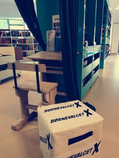 Stemmeboks på Kulturium Bibliotek i Ishøj.