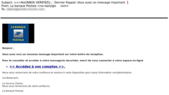 Eksempel 15. La Banque Postale phishing-mail