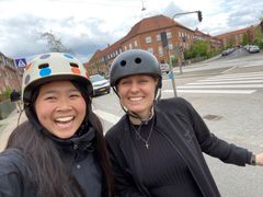 Glade kollegaer i Cyklistforbundets kampagne VI CYKLER TIL ARBEJDE. Foto: Cyklistforbundet.
