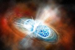 Kunstnerisk illustration af kilonova (credit: Robin Dienel/Carnegie Institution for Science)