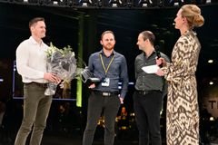 Vinder af Social Entrepreneurship - Future Impact: Rasmus Mortensen, Lyras. Foto: Nils Meilvang/Ritzau Scanpix