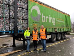 Fra venstre ses advokatfuldmægtig Kira Harder, leder for Bring Cargo Øst, Karina Tranekjer og indkøbschef Steen Aagaard
