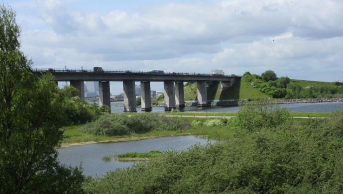 Vejdirektoratet skifter både broens isolering og belægning. Foto: Vejdirektoratet.