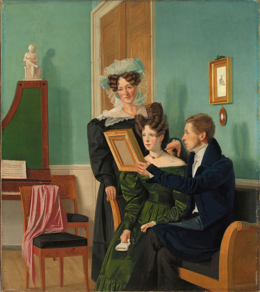 Wilhelm Bendz, Familien Raffenberg, 1830, Statens Musem for Kunst