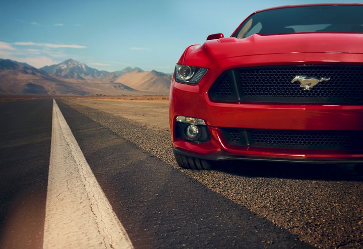Ford Mustang på vej til UCL