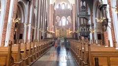 Domkirken er UNESCO-verdensarv og et af de største kirkebygninger fra dansk middelalder. På Verdensarvsdagen kan du få den nyeste viden om det fascinerende bygningsværk, når Roskilde Museum inviterer til foredrag. Foto: Roskilde Domkirke