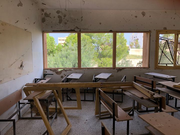 Udbombet klasselokale i Libyen