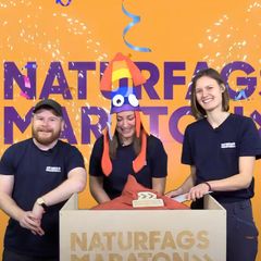 Sofie, Mikkel og Sara er værter ved årets Naturfagsmaraton