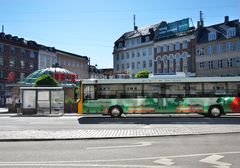 PR-foto: Inden årsskiftet bliver 15 procent af hovedstadens busdrift omlagt til elbusser, som hverken støjer eller oser.