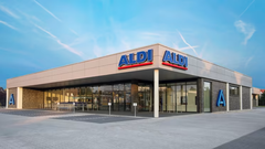 Foto: Aldi Danmarks transformation ses tydeligt i gadebilledet i de byer, hvor dagligvarekæden i disse år åbner nye og større butikker på attraktive placeringer (PR-foto)