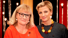 Foto: Krestine Havemann. Annemette Krakau, chefredaktør på BILLED-BLADET, sammen med Louise Wolff ved Knæk Cancer 2018.