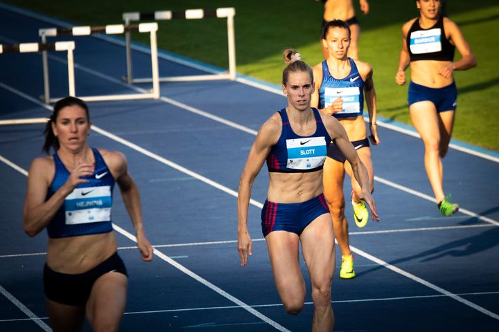 Sara Slott Petersen fik langt om længe sæsondebut ved Copenhagen Athletics Games. (Foto: Sparta)