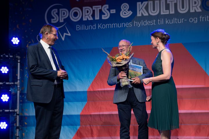I 2021 modtog Jørgen Sørensen fra Grindsted Skiklub Æresprisen for etablering og sit lange virke i Skiklubben. Foto: Rene Lind Gammelmark