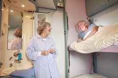 Board in the evening, arrive rested the next morning: Sleeping compartment of Urlaubs-Express motorail
Photo: Train4you / Editorial use of this picture is free of charge. Please quote the source: "obs/Train4you Vertriebs GmbH"