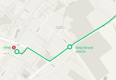 Letbanens rute i Ishøj.