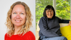Jane Piper Ibsen og Rosa Kildahl deler ud af gode klima-tricks. Foto: UGE17 og Grønne Nabofællesskaber