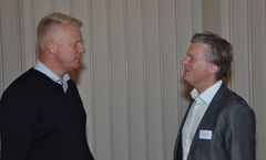 Steen Ravnborg fra Matas og Lars Søndergaard mødte hinanden på årets Erhvervskonference