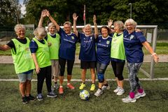 Fodbold er medicin for 55-70 årige kvinder med prædiabetes. Foto: Bo Kousgaard, Syddansk Universitet.