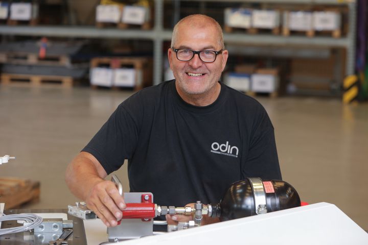 Svend Bjerking har 40-års jubilæum hos ODIN Engineering. (Foto: Evan fra ODIN Engineering)