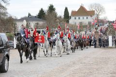 Garderhusarerne uden for Fredensborg.