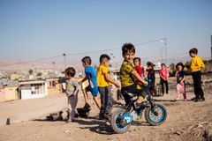 I flygtningelejren Domiz på grænsen mellem Irak og Syrien bor 29.000 syriske flygtninge. Mange af dem ankom for mere end 10 år siden. Foto: Jakob Dall