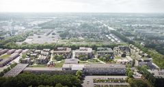 Visualisering af første fase af Coop Byen i Albertslund. Illustration: Henning Larsen Architects