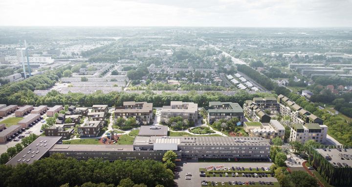 Visualisering af første fase af Coop Byen i Albertslund. Illustration: Henning Larsen Architects