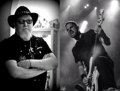Tidligere rockredaktør på BT, Steffen Jungersen og tidligere Volbeat-bassist Anders Kjølholm er begge sat stævne på RAGNAROCKs eventscene, når museet atter inviterer til en omgang "Rockgiganter og Mikrobryg". Foto: John Mortensson / Gorka Photography
