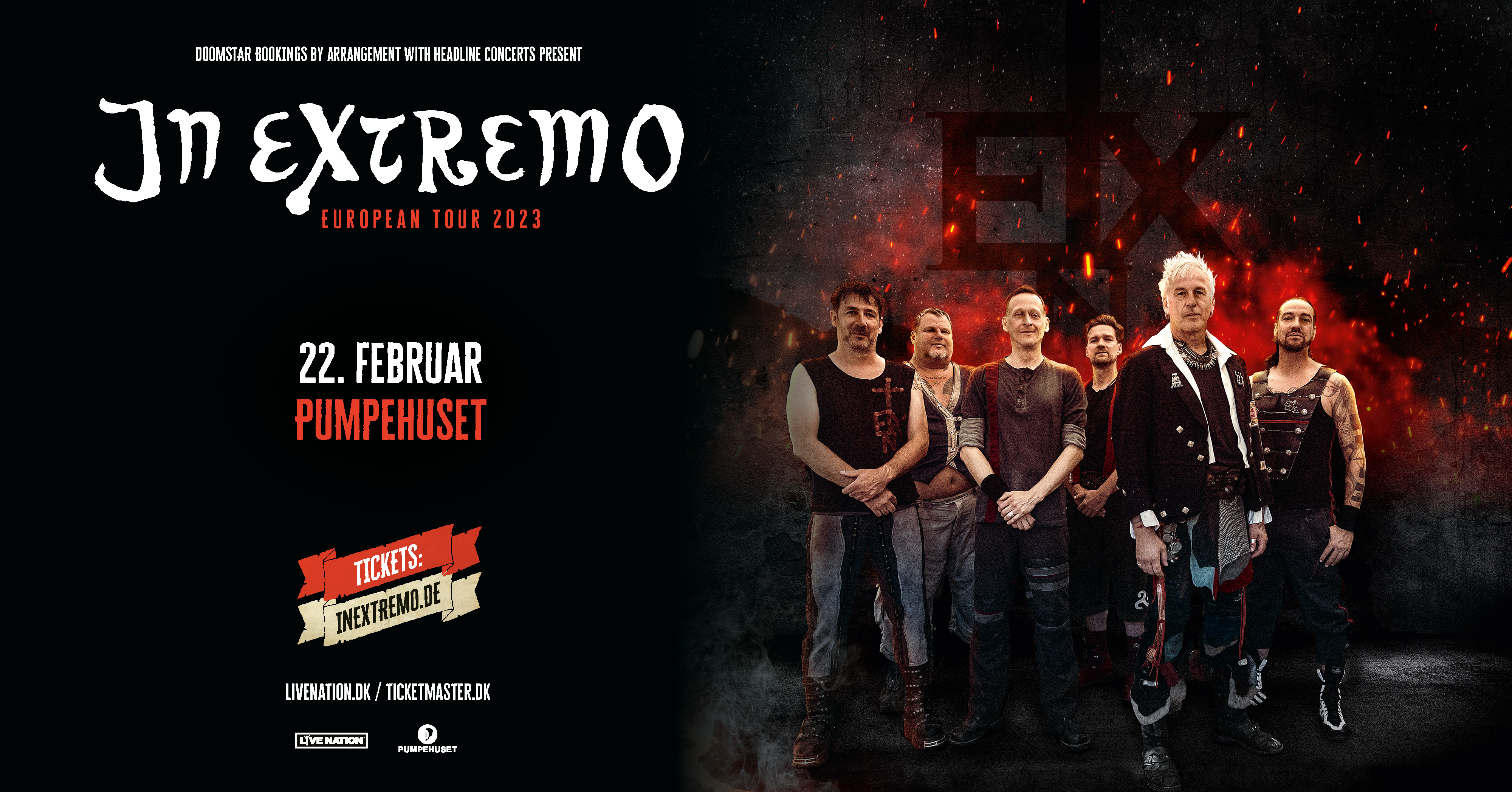 Det tyske middelaldermetal-band, In Extremo, kommer til Pumpehuset. Live Nation Denmark ApS